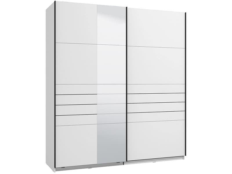 Schwebetürenschrank JASPER weiss 2 Türen