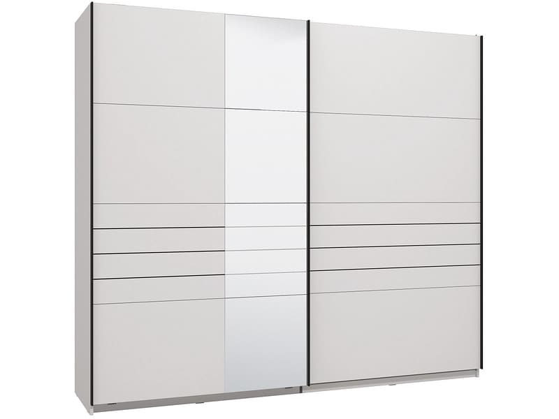 Schwebetürenschrank JASPER weiss 2 Türen