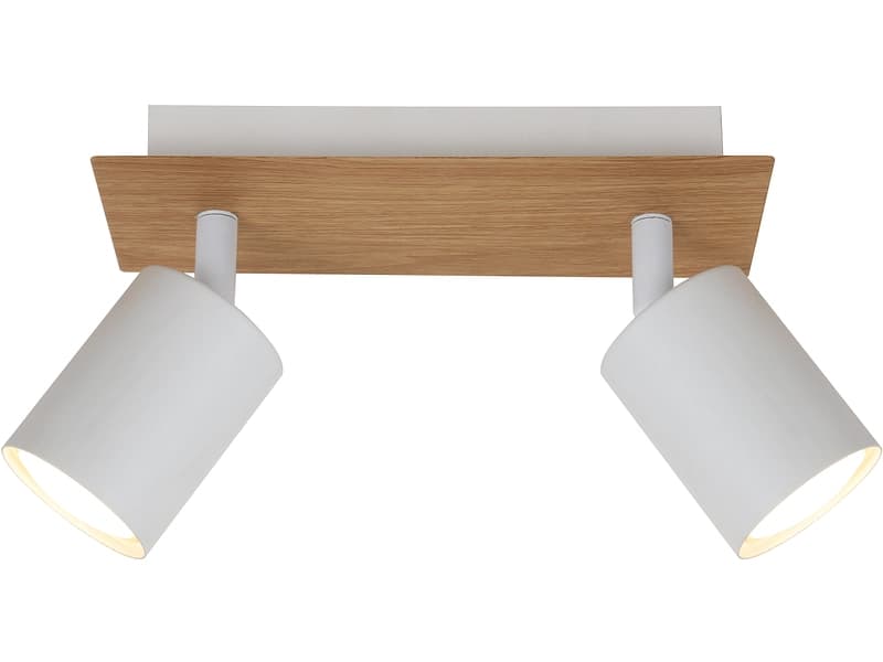 2 Spots ZAYAN 31cm 25W weiss