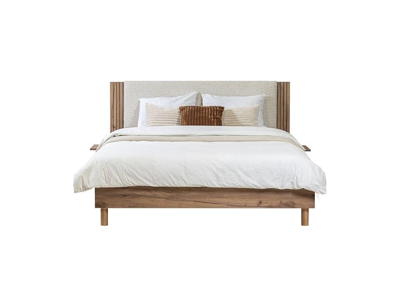 Bett BOBOCHIC LIOR 160x200cm stoff beige
