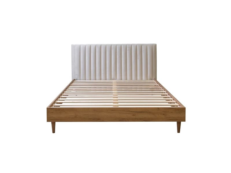 Bett BOBOCHIC OCEANE 180x200cm samt beige