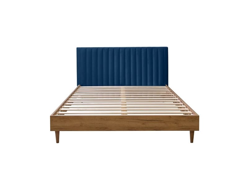 Bett BOBOCHIC OCEANE 180x200cm samt blau