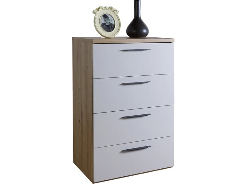 Kommode FAMOSA 4 Schubladen 45x70x110cm artisan eiche melamin