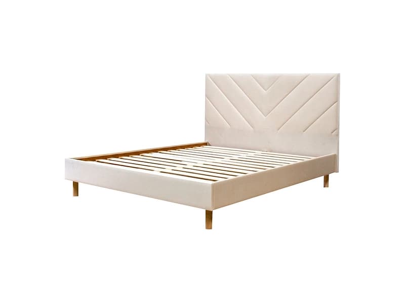 Bett BOBOCHIC ROMANE 180x200cm samt beige