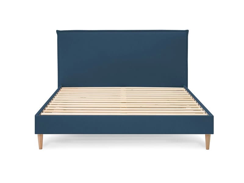 Bett BOBOCHIC SARY 160x200cm stoff blau