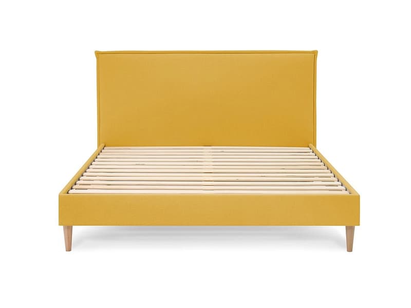 Bett BOBOCHIC SARY 180x200cm stoff gelb
