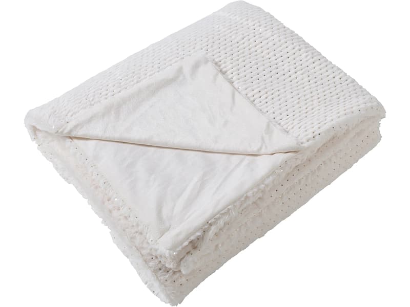 Decke FAUSTINE 150x200cm weiss