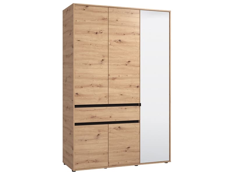 Drehtürenschrank TOFINO artisan eiche 5 Türen 1 Schublade