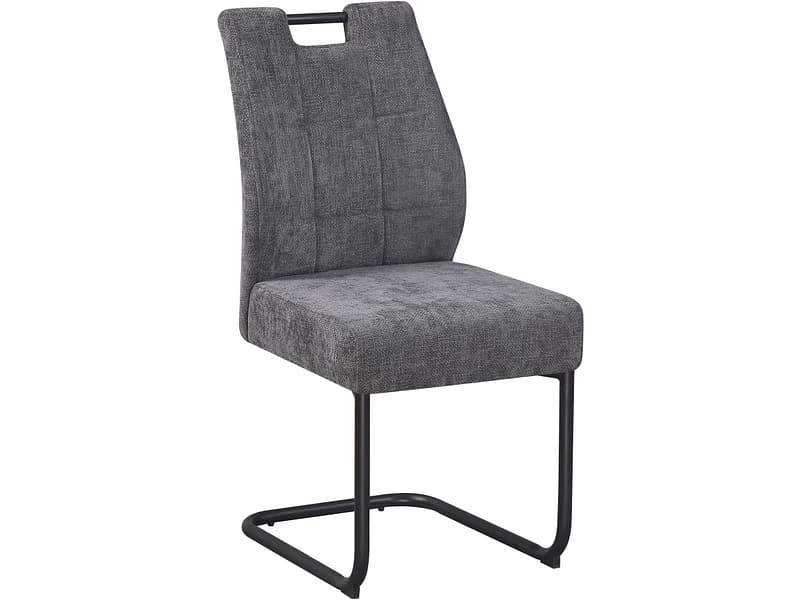 Stuhl LEWIS II Stoff dunkelgrau