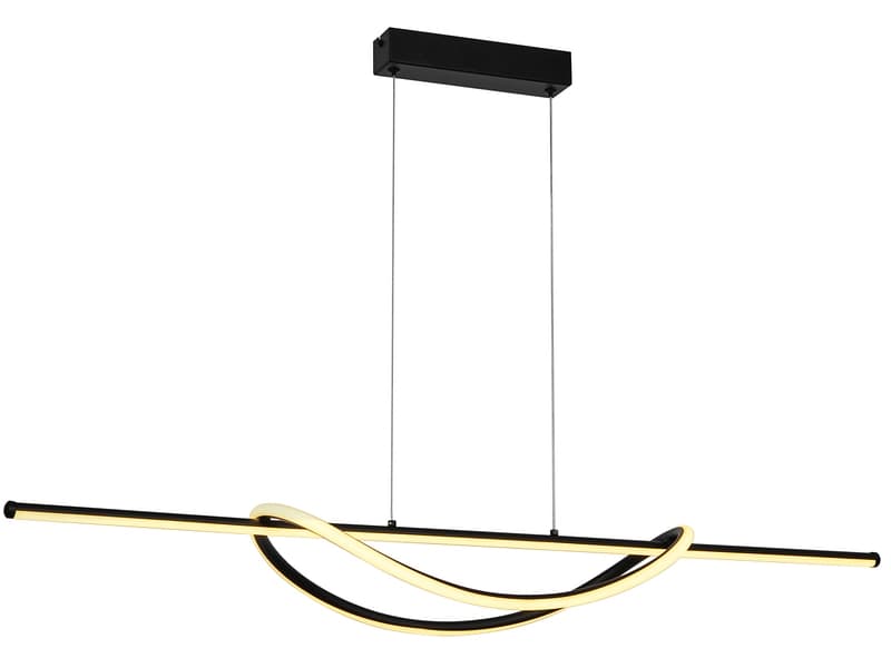 Hängelampe ABEL LED 100x120cm 22W schwarz