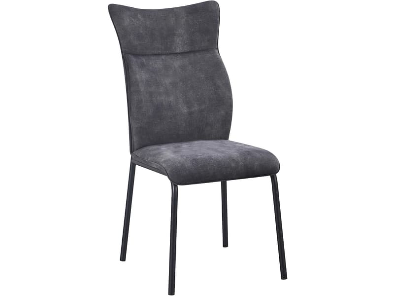 Stuhl VELOSSA Stoff anthrazit