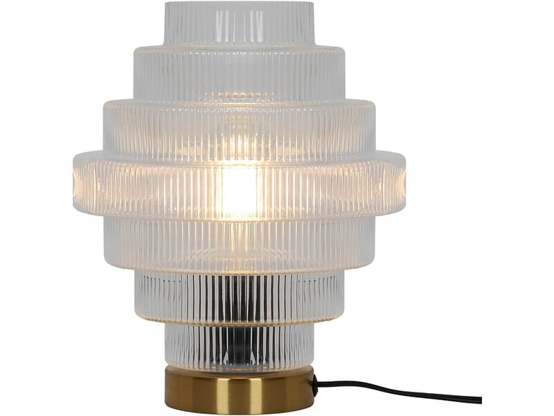 Tischlampe SOFIA 25.5cm 15W durchsichtig
