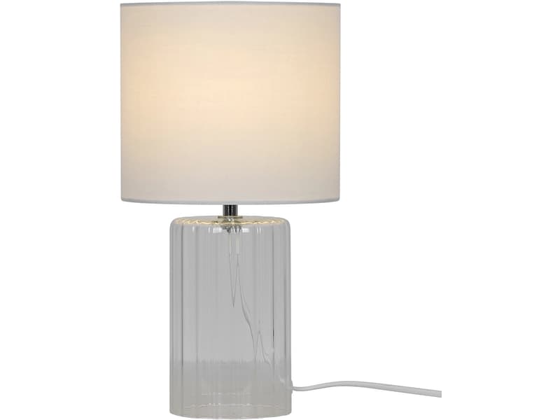 Tischlampe MANON 34cm 10W durchsichtig
