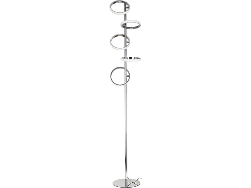 Stehlampe LED BLADUR 160cm 24W silberfarben