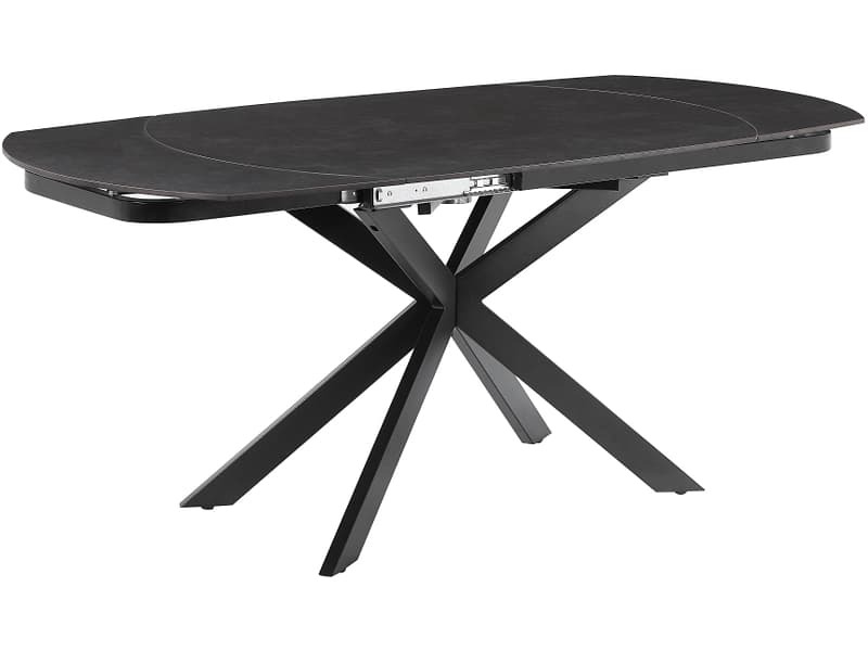 Tisch ausziehbar BRIGA 120-180x90x75.5cm grau