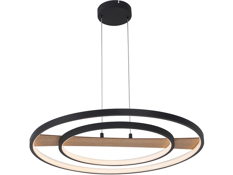 Hängelampe MASHA LED 60x120cm 36W schwarz
