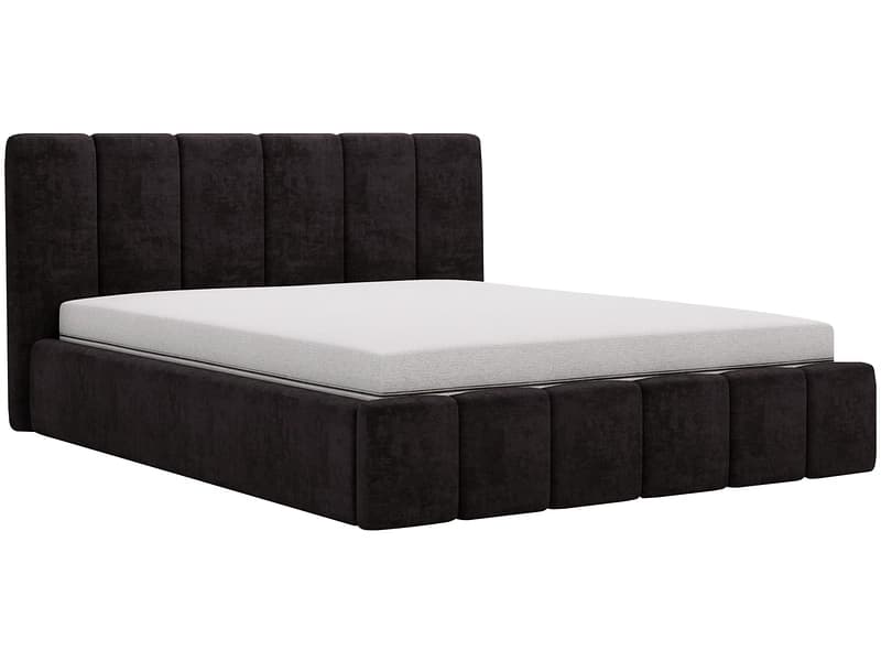 Bett CHIARA 140x200cm samt anthrazit