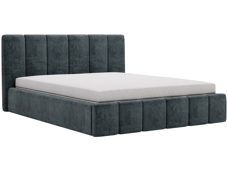 Bett CHIARA 180x200cm samt nachtblau