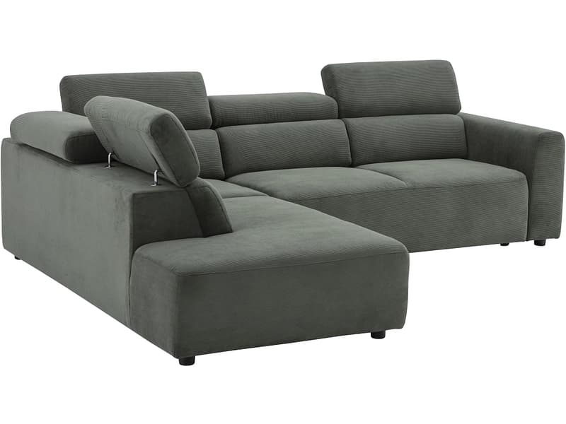 Ecksofa TORONTO Stoff grün