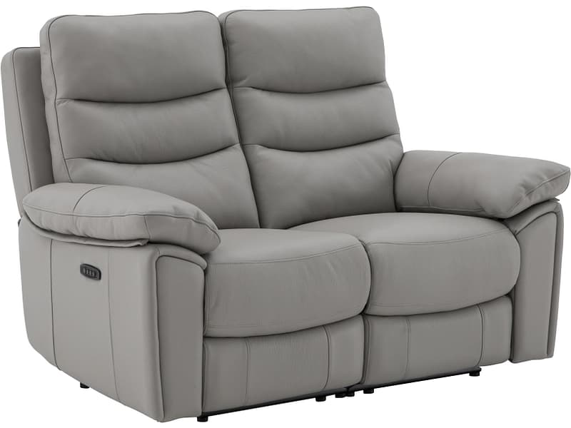 2er Sofa ROMA Echtleder taupe