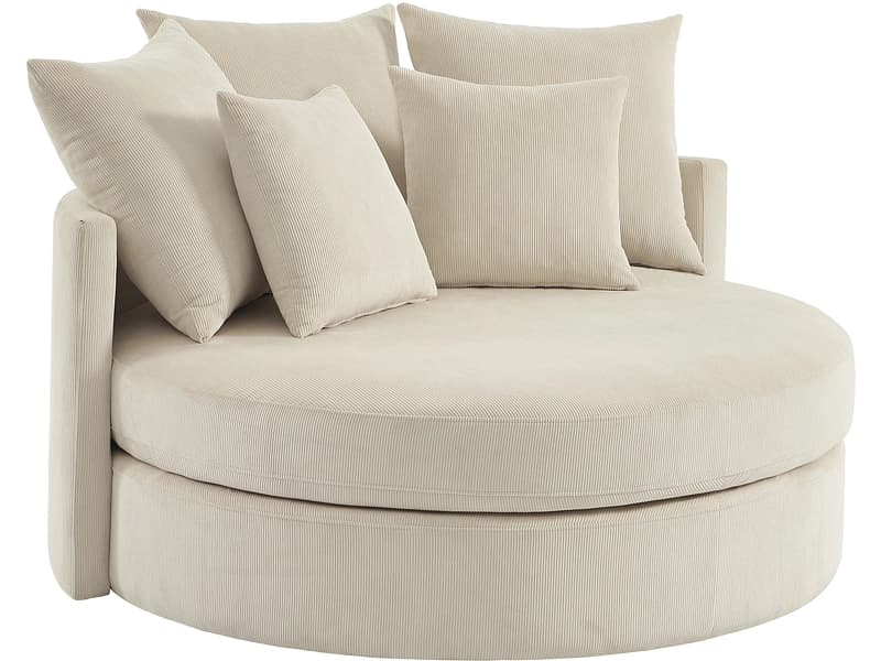Sessel SUSIE Cord-Stoff beige