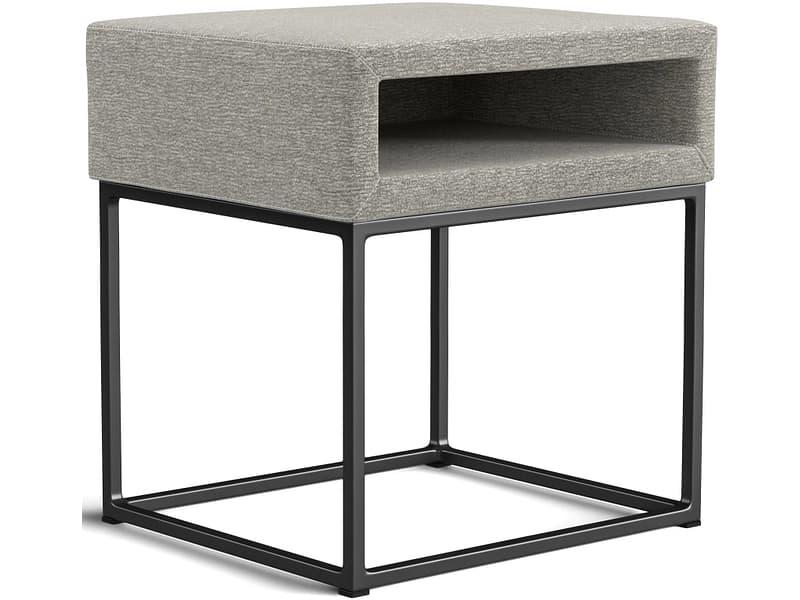 Nachttisch SWISS HOME STYLE AMBER 45x40x45cm hellgrau