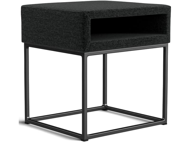 Nachttisch SWISS HOME STYLE AMBER 45x40x45cm schwarz