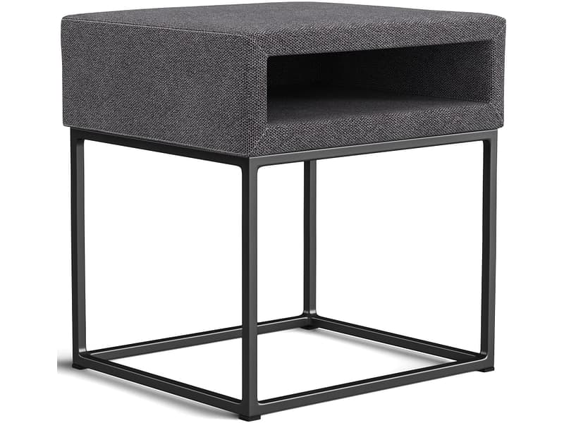 Nachttisch SWISS HOME STYLE AMBER 45x40x45cm dunkelgrau