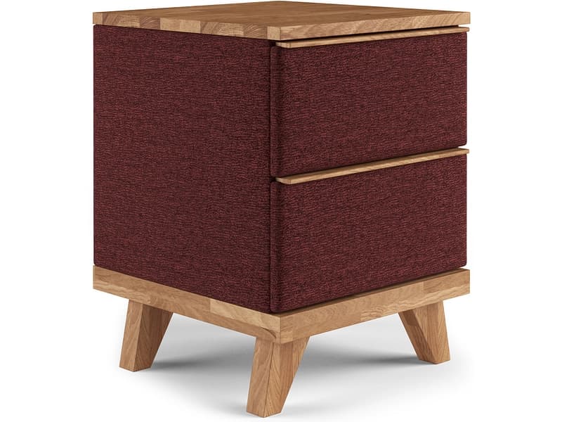Nachttisch SWISS HOME STYLE ONYX 43x45x57cm bordeau massives holz