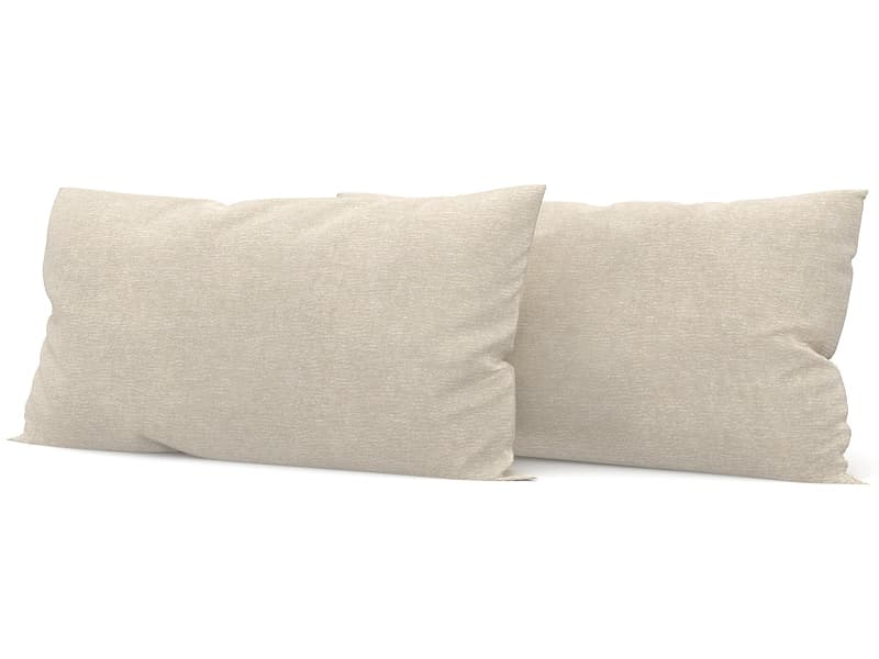 SWISS HOME STYLE Set 2 Kissen AGATA 50x70cm beige