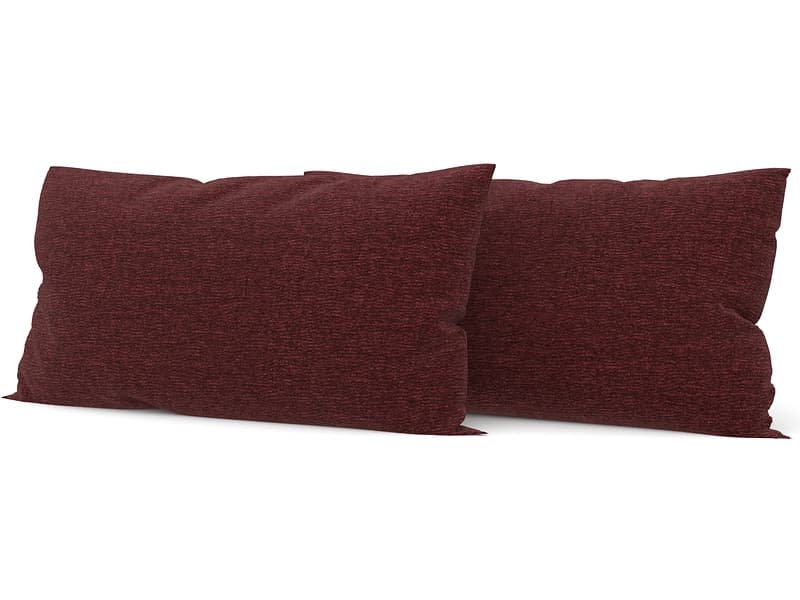 SWISS HOME STYLE Set 2 Kissen AGATA 50x70cm bordeau