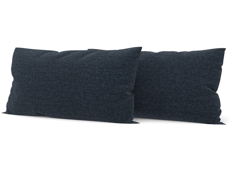 SWISS HOME STYLE Set 2 Kissen AGATA 50x70cm blau