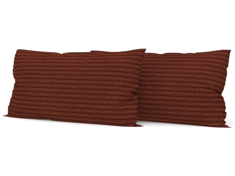 SWISS HOME STYLE Set 2 Kissen AMBER 50x70cm terrakotta