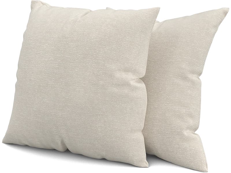 SWISS HOME STYLE Set 2 Kissen AGATA 40x40cm beige
