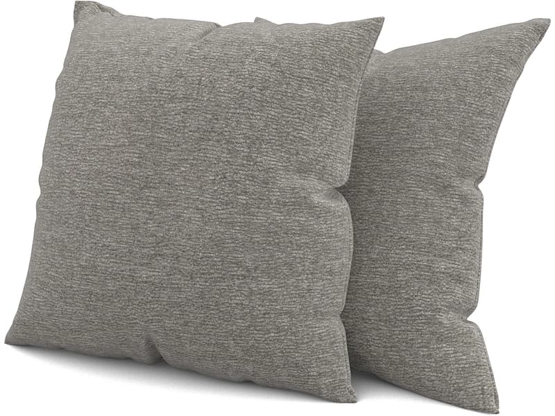 SWISS HOME STYLE Set 2 Kissen AGATA 40x40cm hellgrau