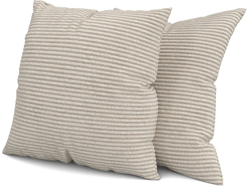 SWISS HOME STYLE Set 2 Kissen AMBER 40x40cm beige