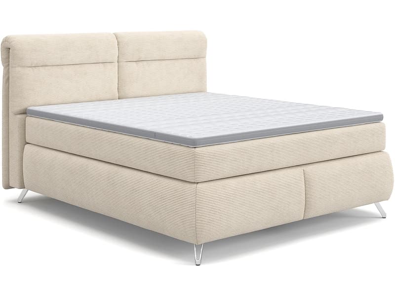 Boxspringbett SWISS HOME STYLE AMBER beige 160x200cm fest