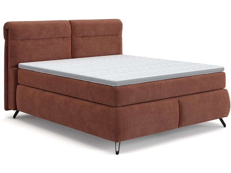Boxspringbett SWISS HOME STYLE AMBER terrakotta 160x200cm weich / halbfest