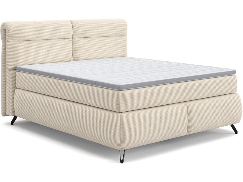 Boxspringbett SWISS HOME STYLE AMBER beige 180x200cm weich