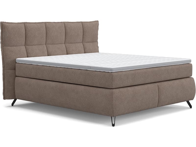 Boxspringbett SWISS HOME STYLE AGATA sand 180x200cm weich / fest