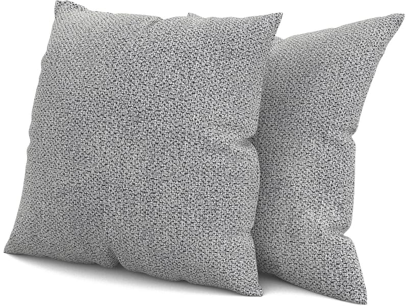 Set 2 Kissen VERBIER 40x40cm hellgrau