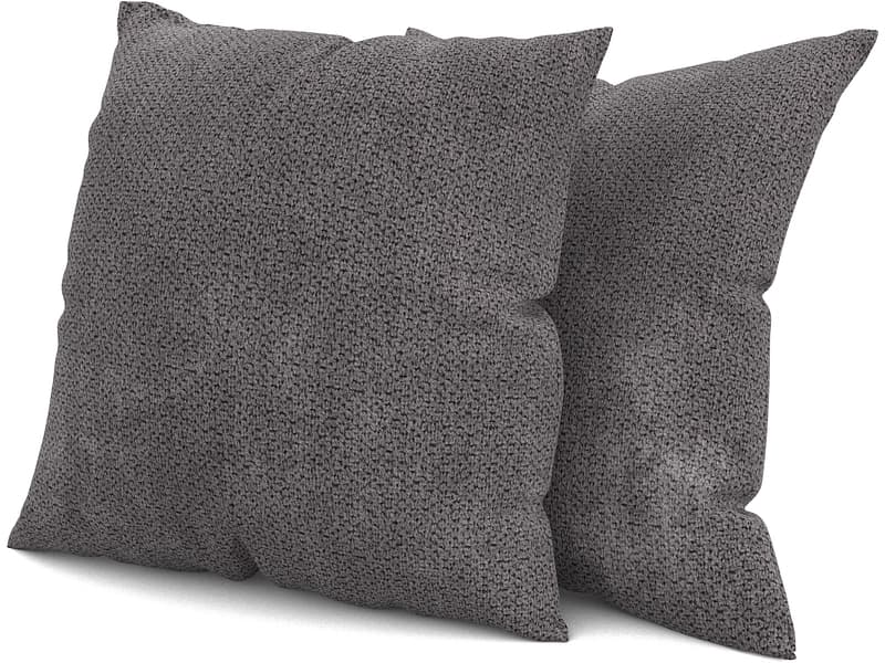 Set 2 Kissen VERBIER 40x40cm grau