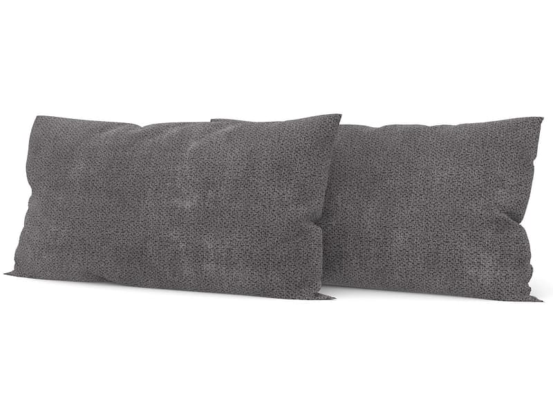 Set 2 Kissen VERBIER 50x70cm grau