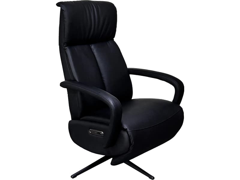 Relaxsessel NOAH Echtleder schwarz