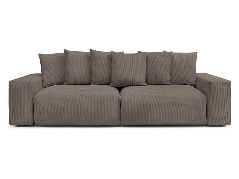 Sofa BOBOCHIC VOLTAIRE Cord-Stoff taupe