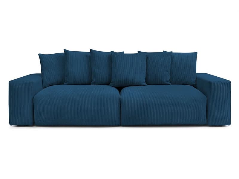 Sofa BOBOCHIC VOLTAIRE Cord-Stoff dunkelblau