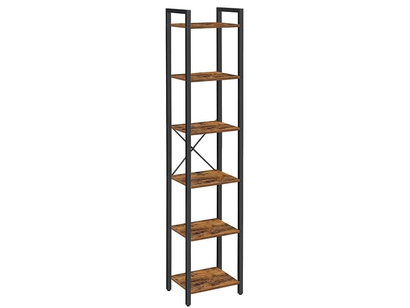 SONGMICS Regal RUSTIK 40x30x187.5cm spanplatte