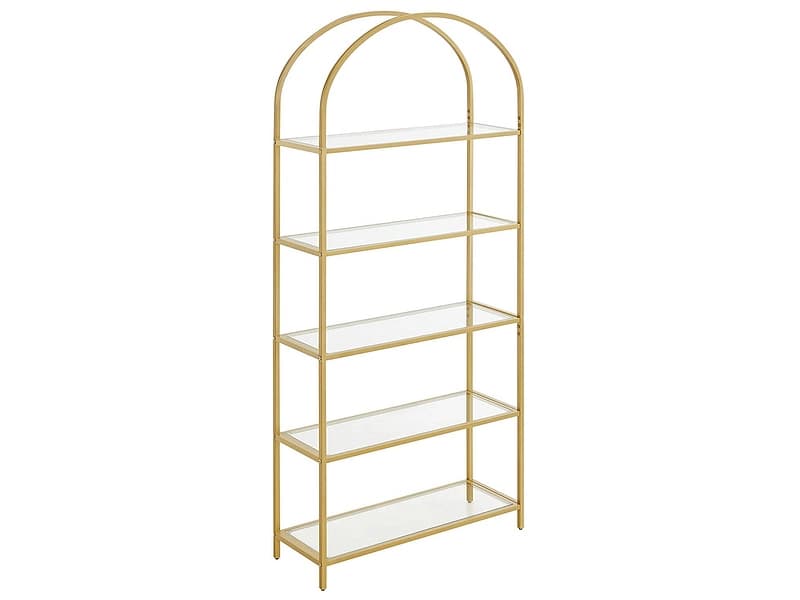 SONGMICS Regal CRYSTAL 83x30.2x183.5cm metall