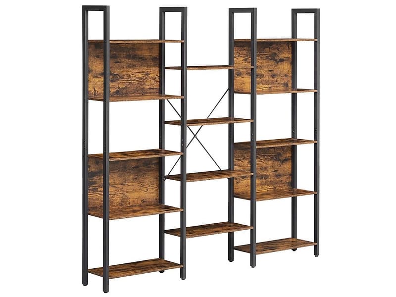 SONGMICS Regal RUSTIK 158x24x166cm spanplatte