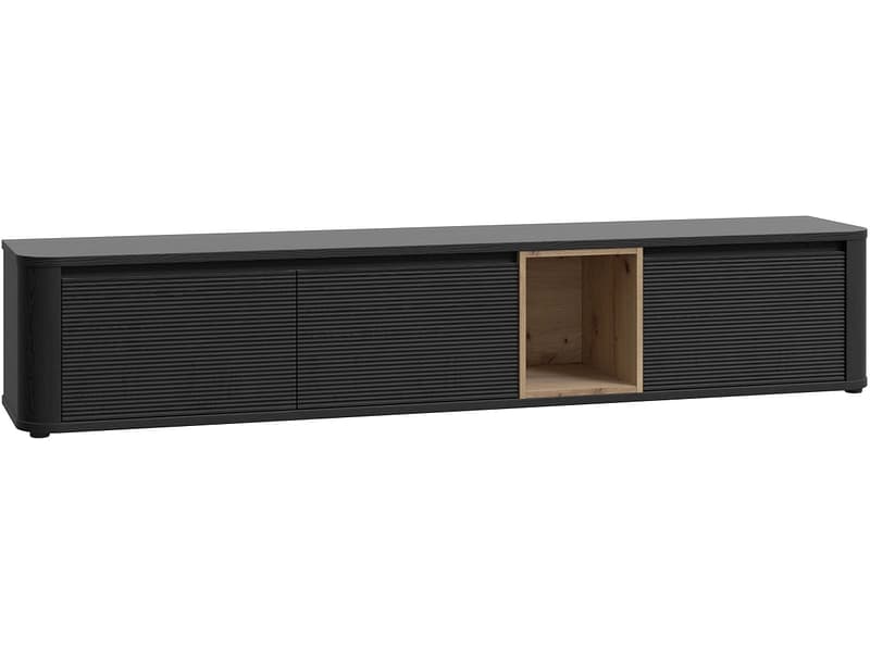 TV-Möbel BREATHTAKER 215cm schwarz